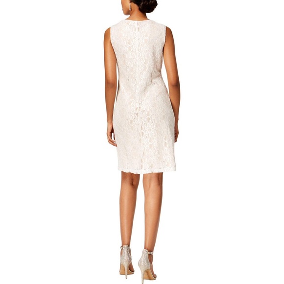 R&M RICHARDS Womens Ivory 3/4 Sleeve Open Cardigan Top - Picture 3 of 6